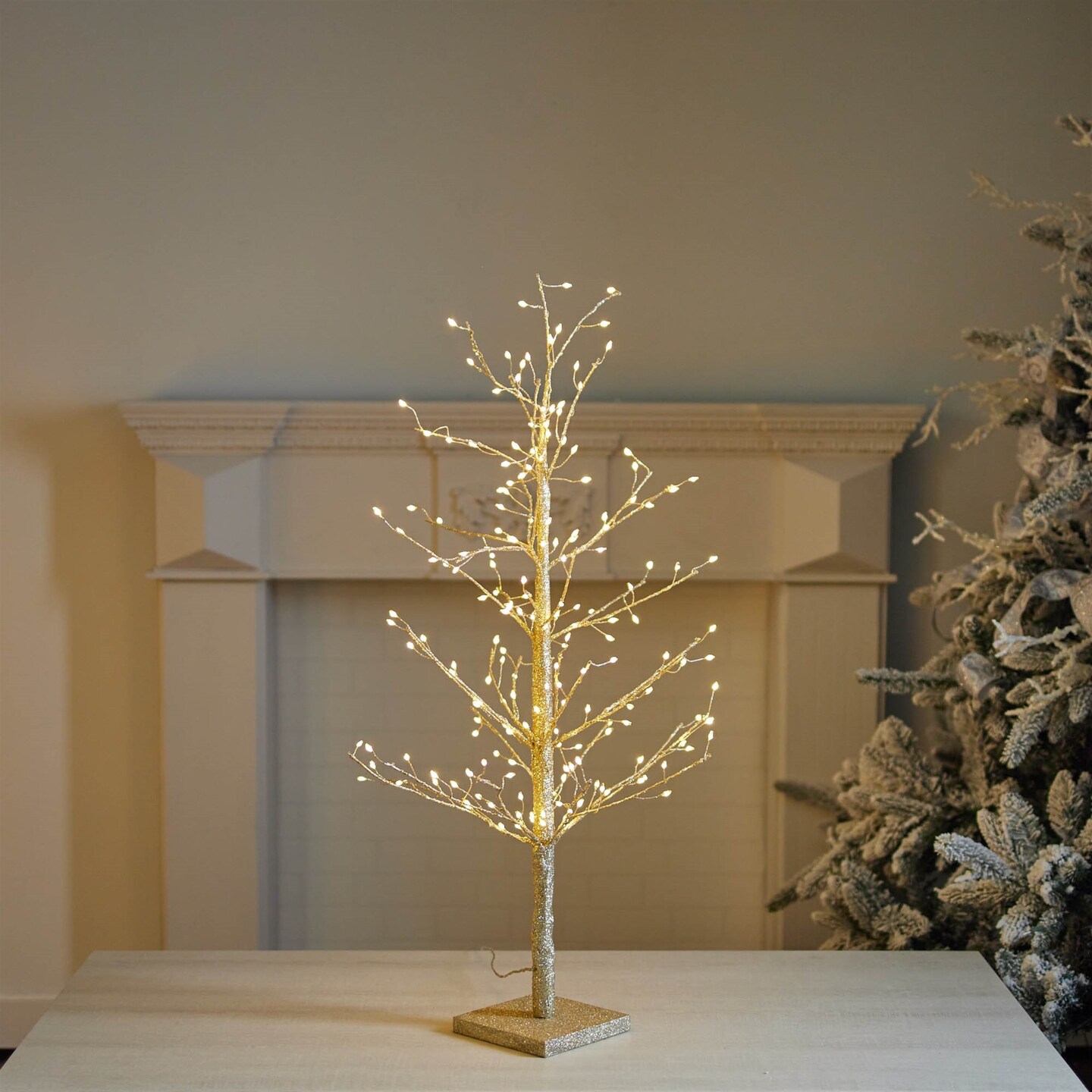 Melrose LED Lighted Twig Christmas Tree - 36" - Warm White Lights