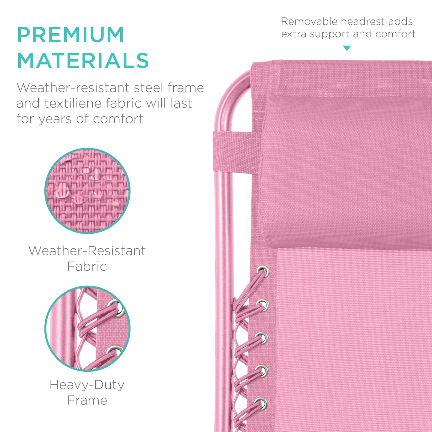 Best Choice Products Set of 2 Zero Gravity Lounge Chair Recliners for Patio, Pool w/ Cup Holder Tray