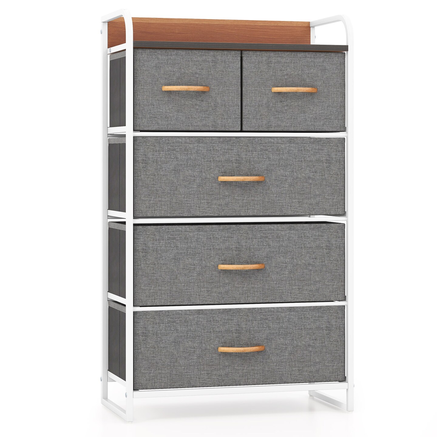 knee length dresses for ladies WLIVE Tall 8-Drawer Fabric Storage Dresser with Open Shelves main image 1