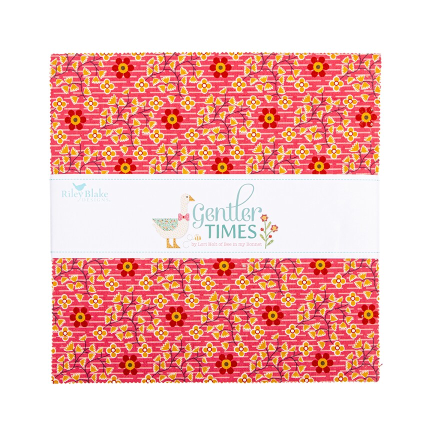 Gentler Times 10" Square Pack (Layer Cake / 10" Stacker) by Lori Holt for Riley Blake (10-16470-42)