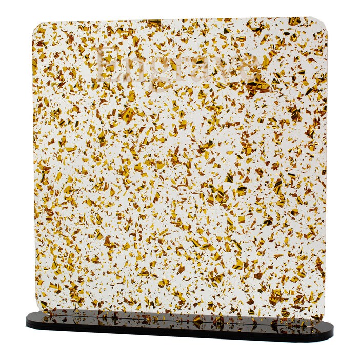 Glitz Acrylic 2.6mm (1/8th Inch), 12x19 inch | CO2 Laser & CO2 Glowforge Ready, Special Pattern Cast Acrylics, Craft Closet Brand
