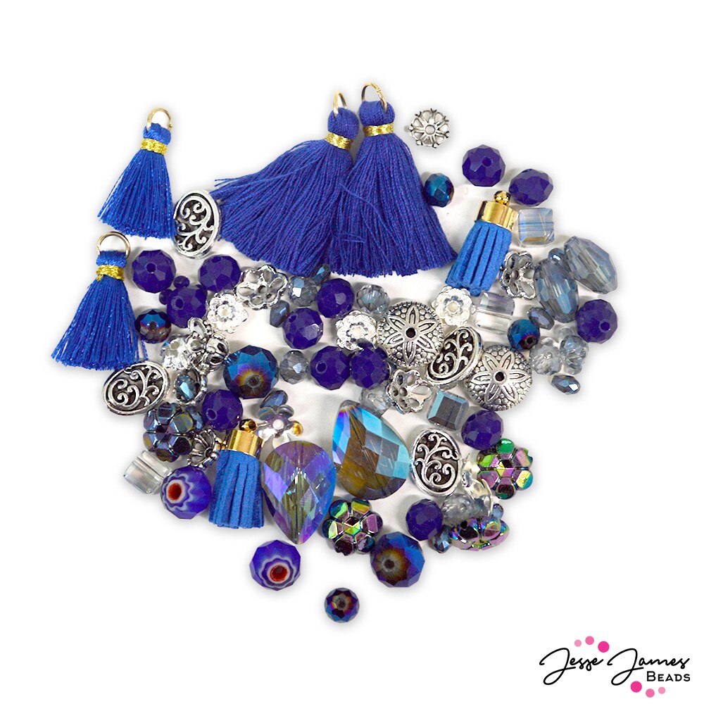 Jesse James Beads Mini Bead Mix in Blueberry Pie
