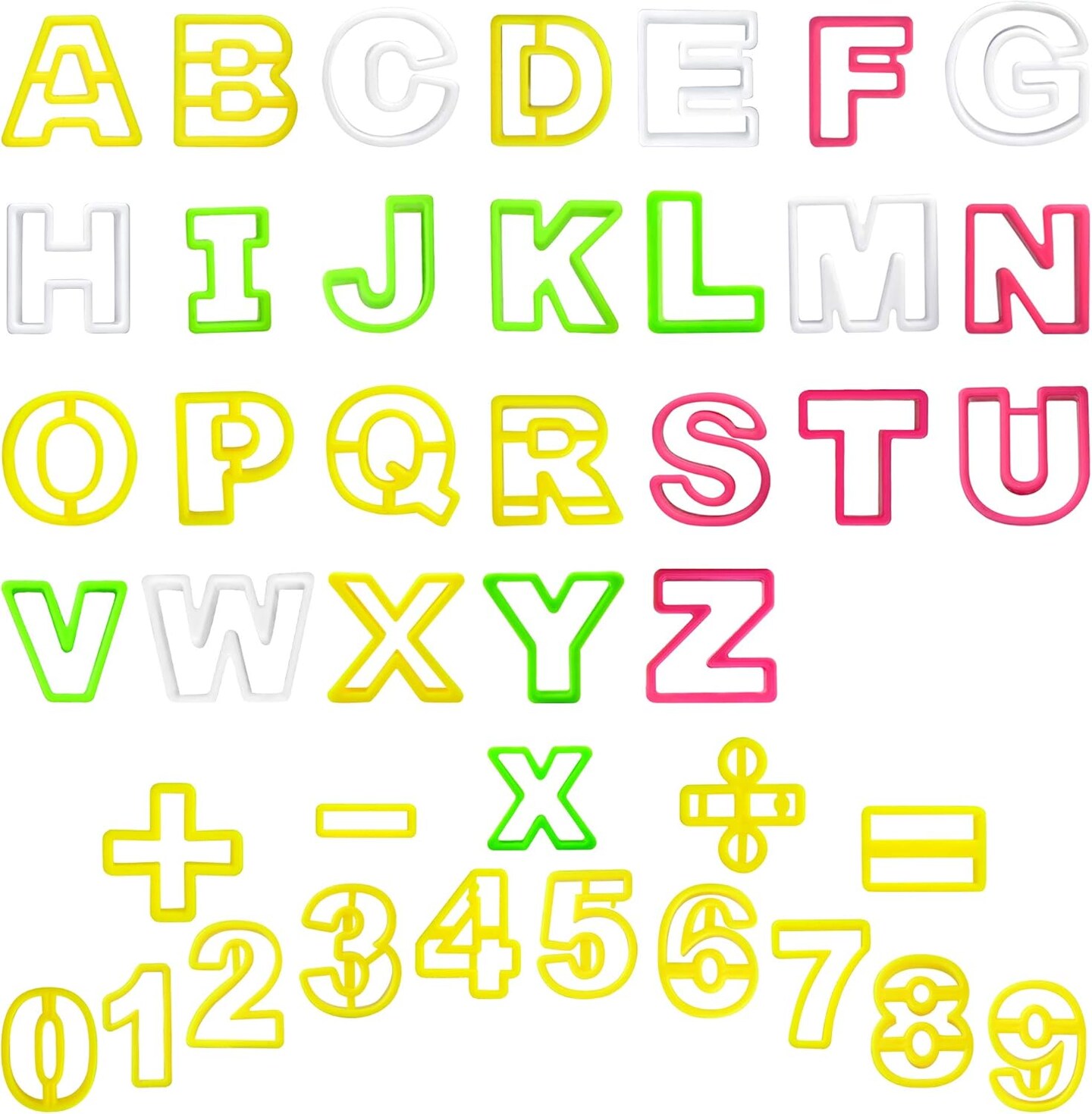 Mini Alphabet &#x26; Number Cookie Cutter Set 41 Pieces