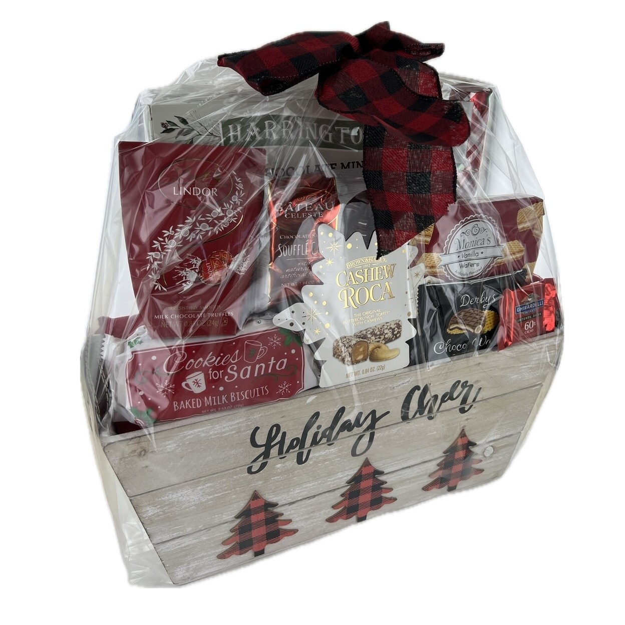 Holiday Cheer Wood Basket Gift Set 28 Ounce