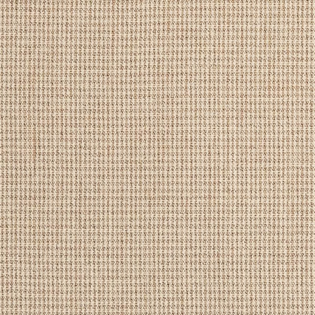 Natural Check Small Scale Houndstooth Check Textured Tweed Upholstery Fabric by The Yard - SKU: Leona Sand