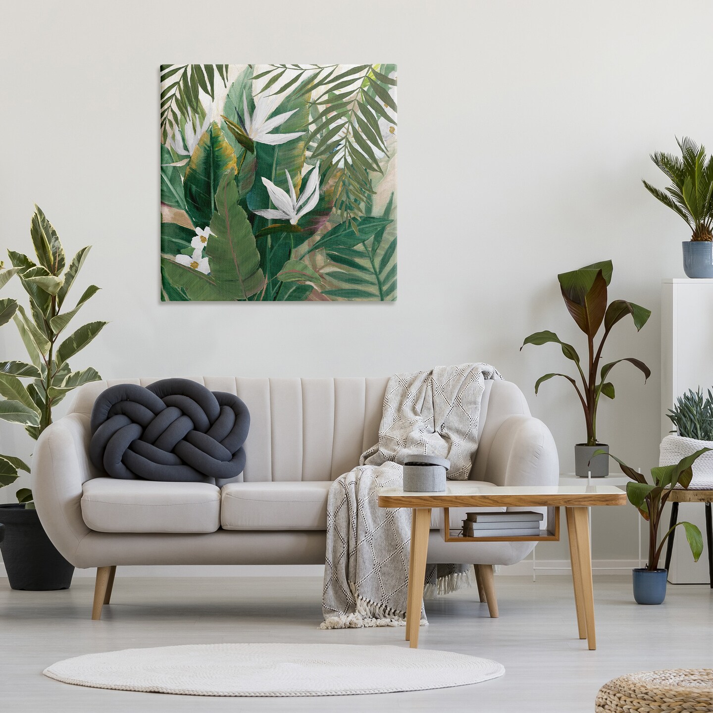 Stupell Industries Tropical Birds Of Paradise Plant Canvas Wall Art