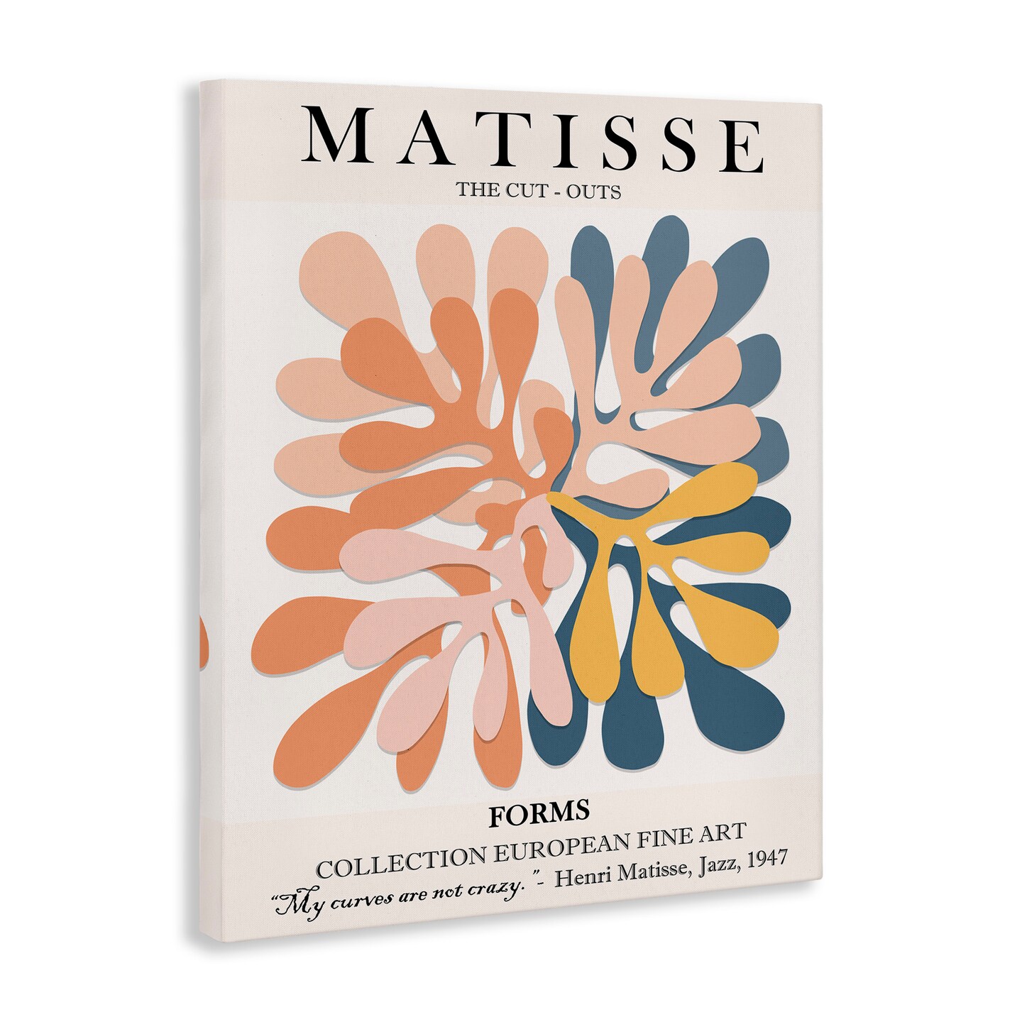 Stupell Industries Classical Matisse Cut Out Forms Canvas Wall Art