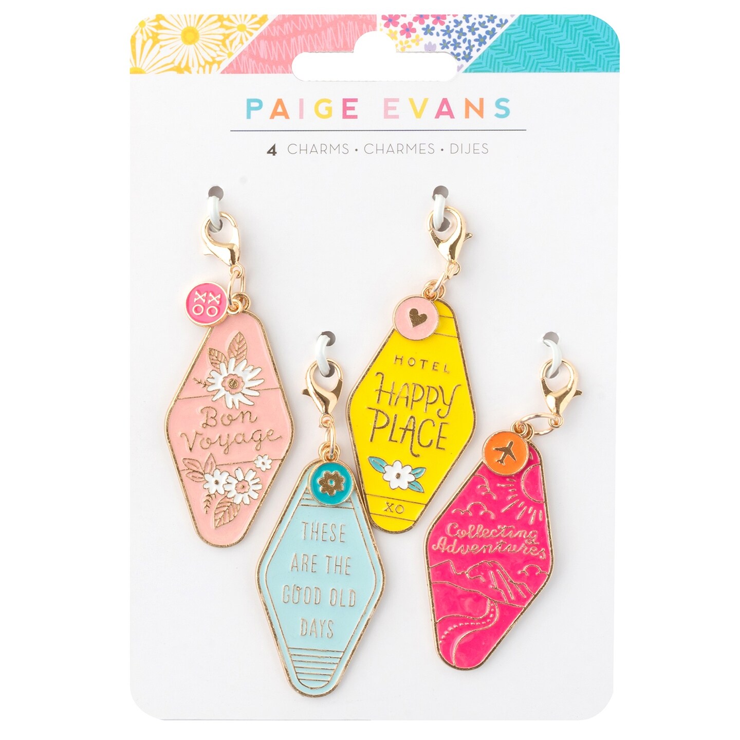 Paige Evans Adventurous Charms-4/Pkg