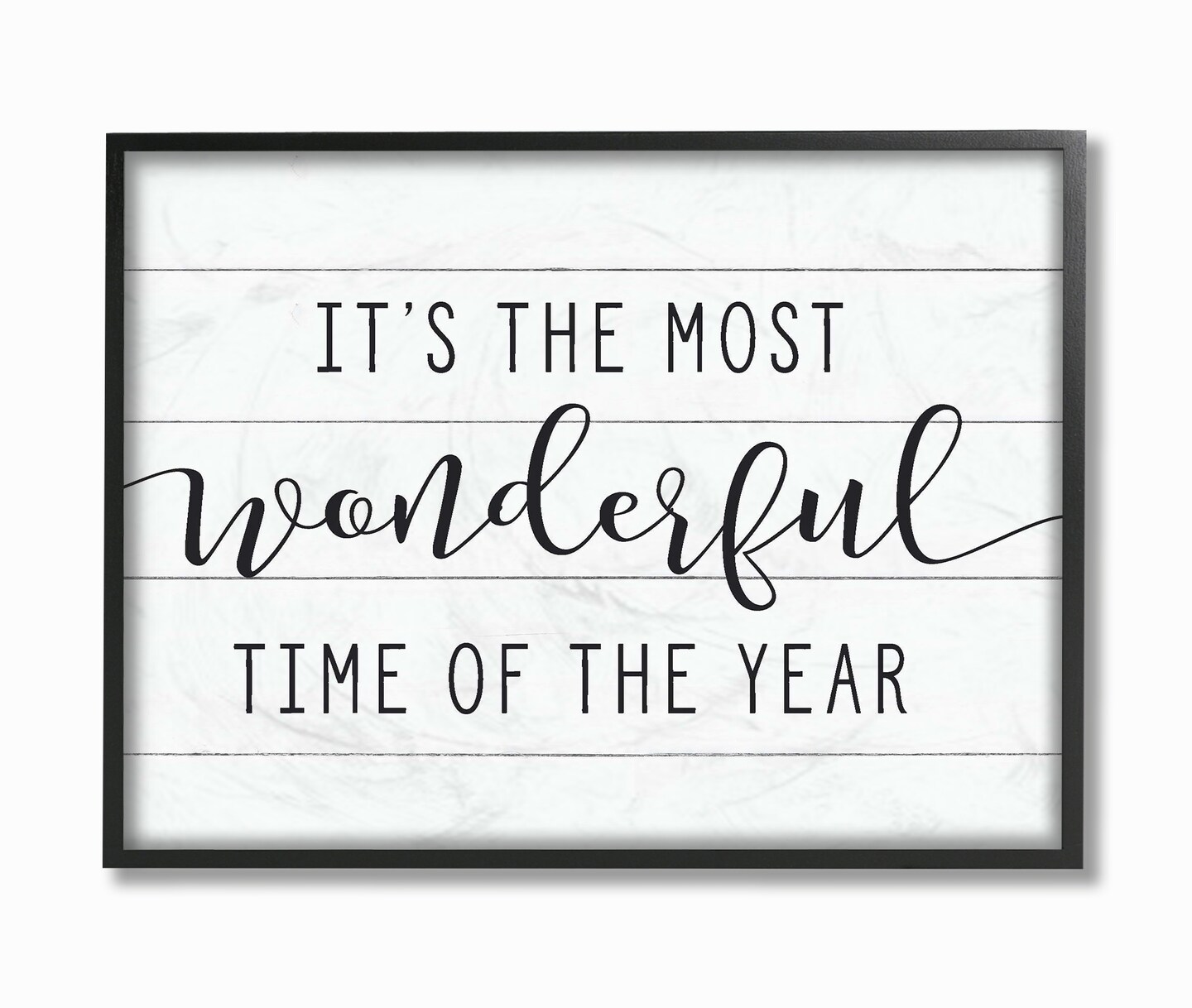 Stupell Industries Most Wonderful Time ホリデーフレーズ スノーフィールドツリー Soulspeak ＆ Sawdust デザイン並行輸入