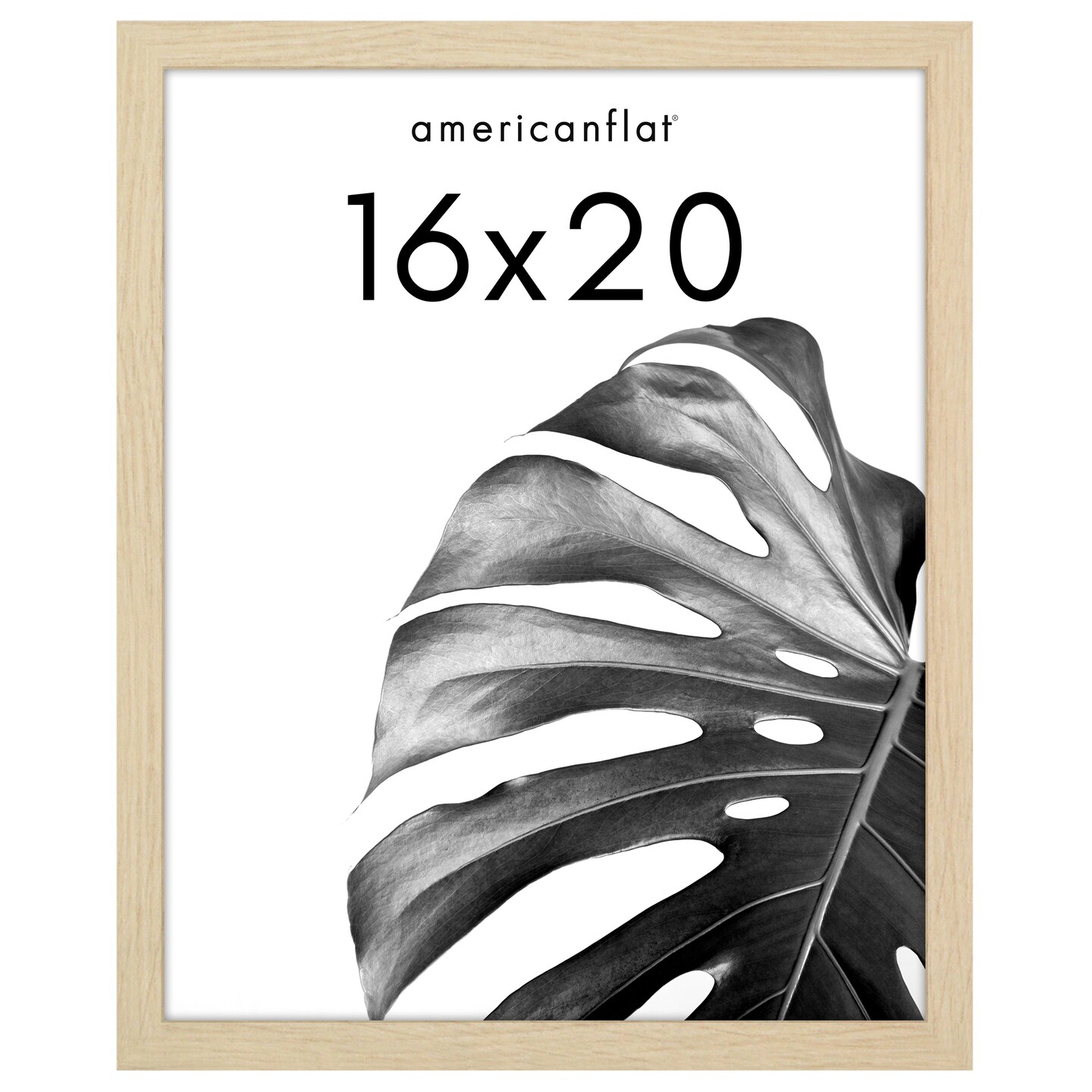 Americanflat Gallery Poster Frame - Wooden Picture Frame for Wall Art - Plexiglass Cover - Hanging Hardware for Horizontal or Vertical Display