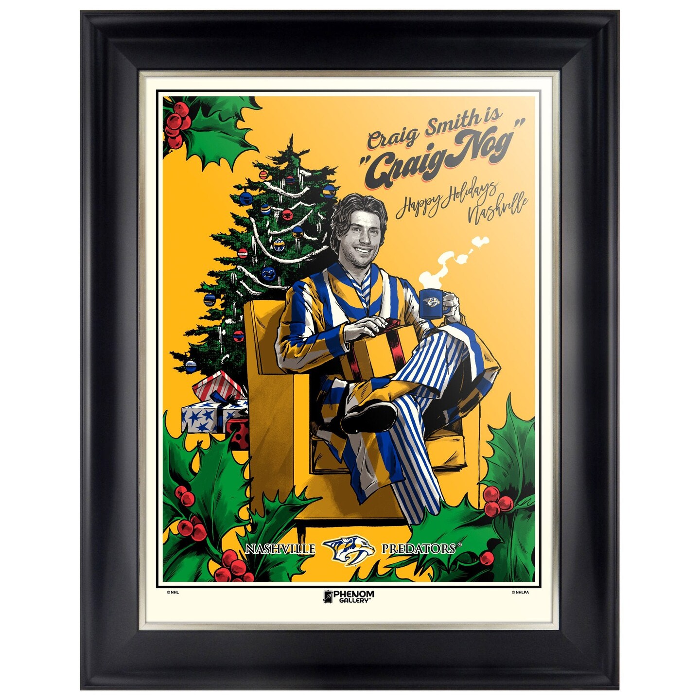 Phenom Gallery Nashville Predators Craig Smith &#x22;Craig Nog&#x22; Serigraph (Printer Proof)