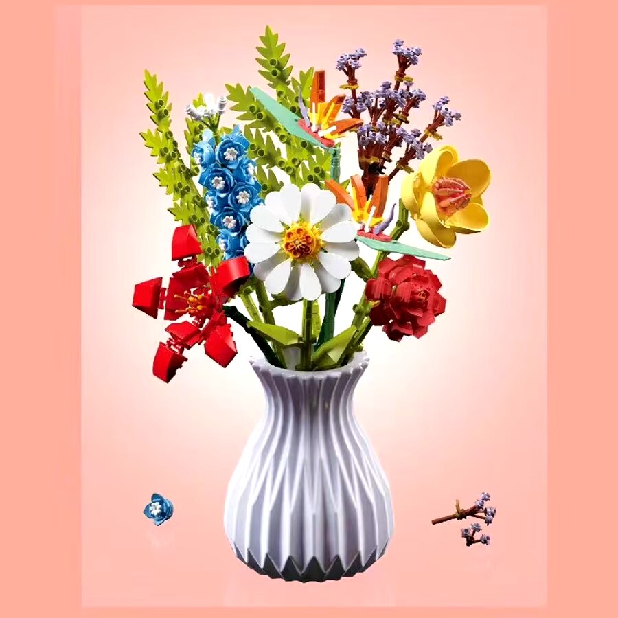 Constructor flower bouquet in a vase F07M9-6(109) | Michaels