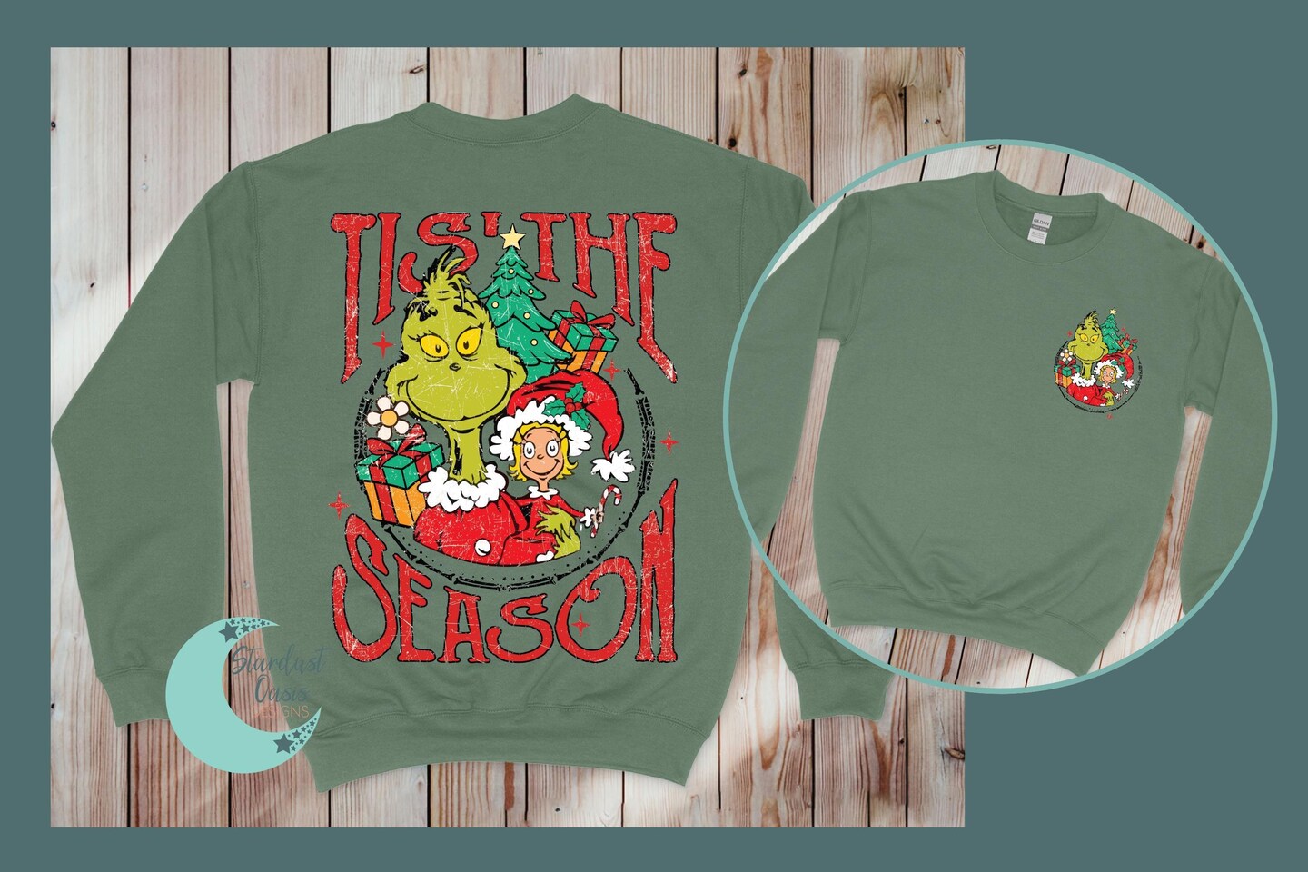 Tis The Season Crewneck Sweatshirt, Christmas, Winter