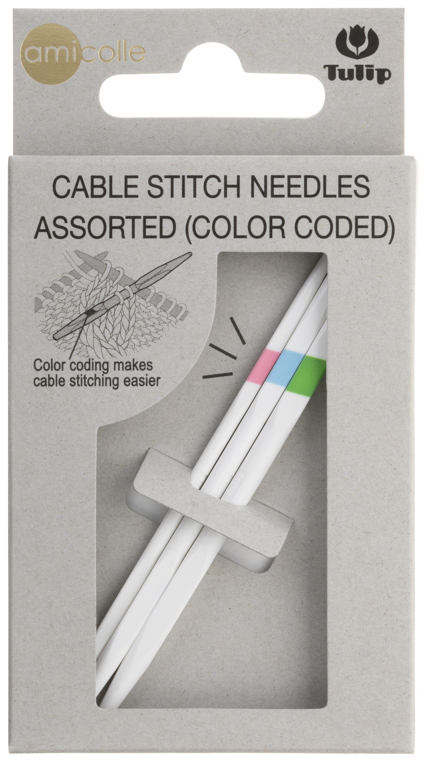 Tulip Amicolle Cable Stitch Needles Assorted-Assorted