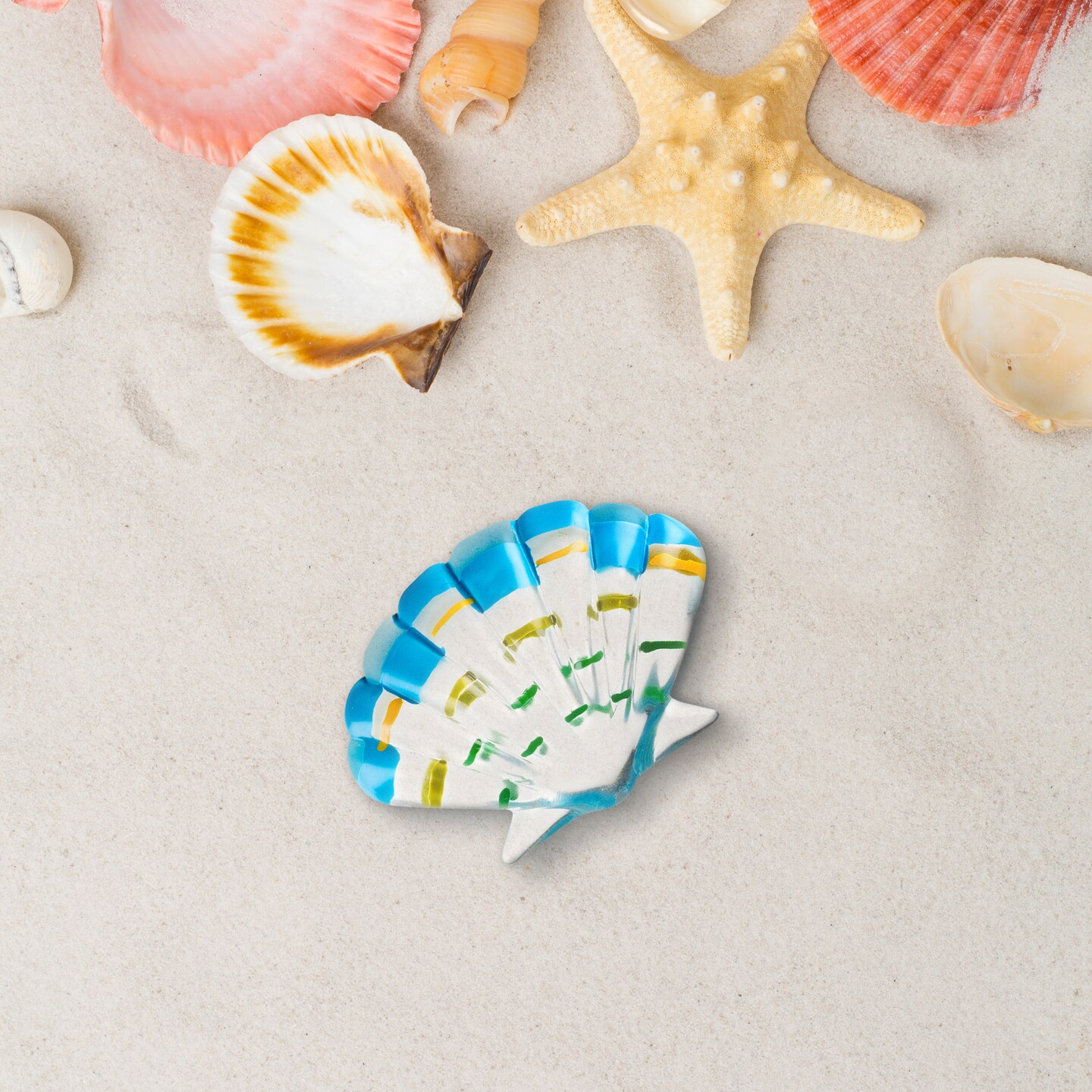 Roman Cotton Candy Under the Sea Crystal Oyster Decoration - 2.25"