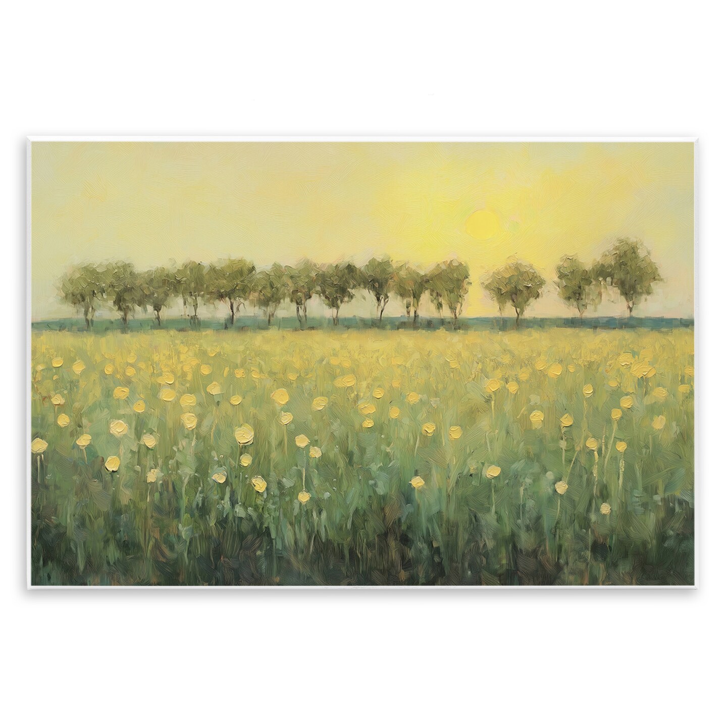 Stupell Industries Golden Field Meadow Wall Plaque Art Design by Gina Kelly