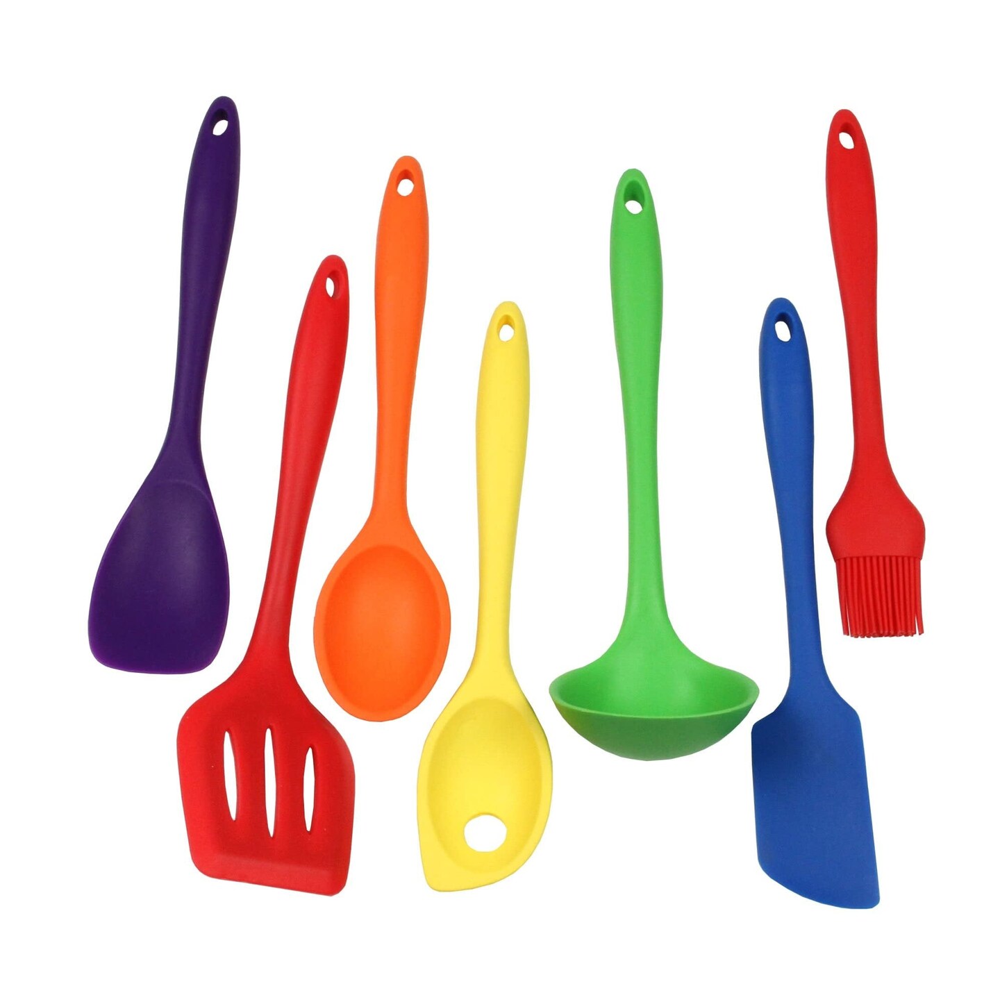 Chef Craft 7 Piece Premium Silicone Kitchen Tool and Utensil Set