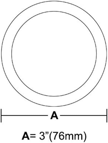 3&#x22; Circle Clear Glass Bevel - 4.7MM Thick - 10 Pack