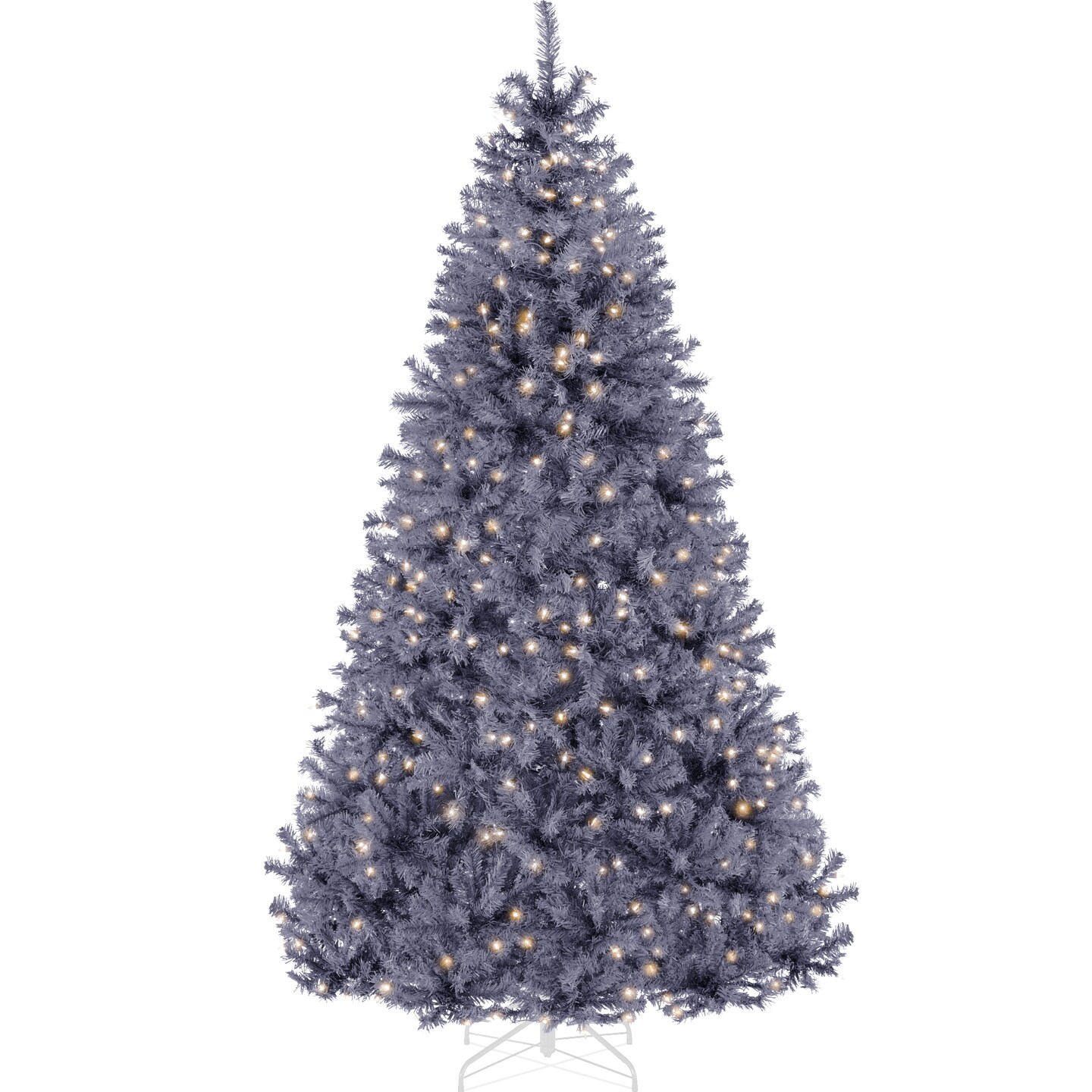 Best Choice Products Pre-Lit Charcoal Gray Christmas Tree, Artificial Full Holiday Decoration w/ Incandescent Lights