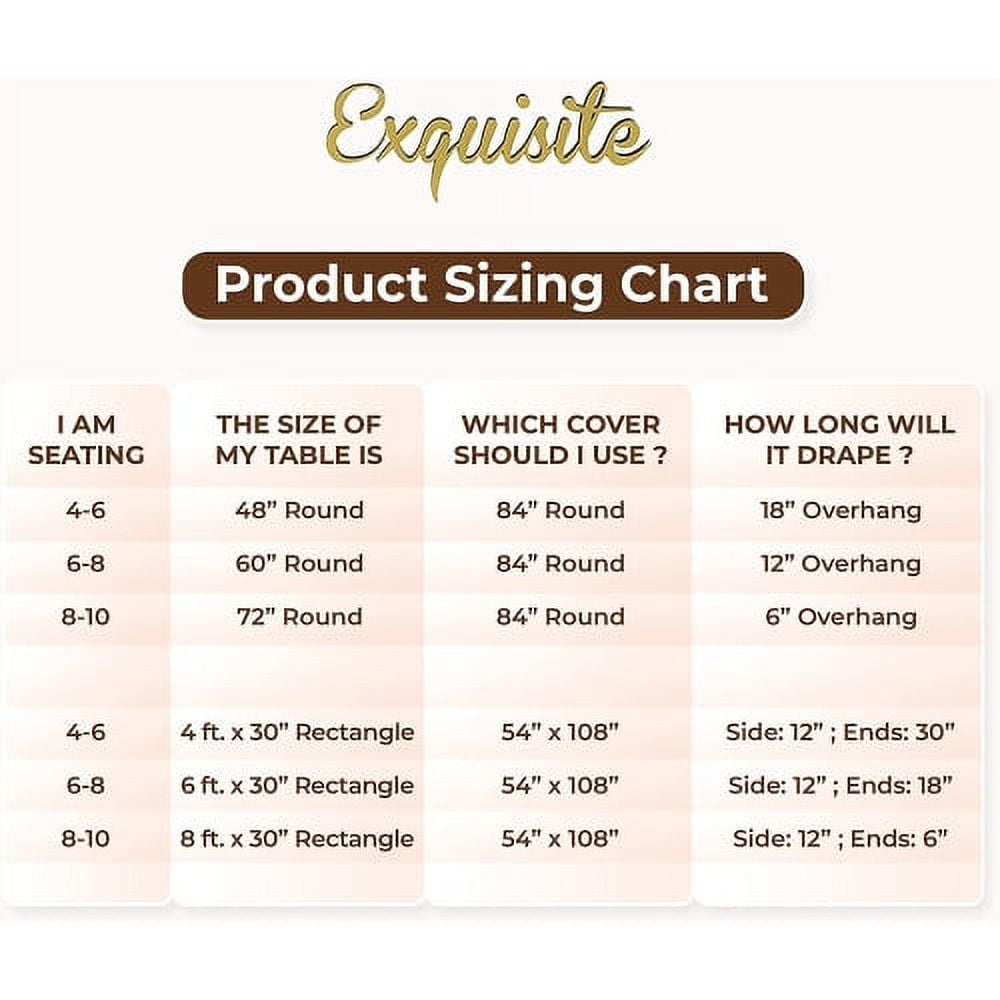 Exquisite 12-Pack Premium Plastic Tablecloth 54in. x 108in. Rectangle Plastic Table Cover