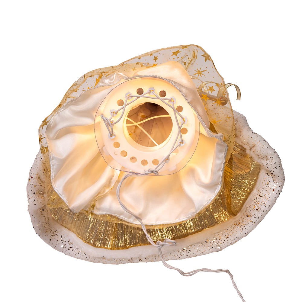 Kurt Adler 16-Inch UL 10-Light Celestial Angel Tree Topper