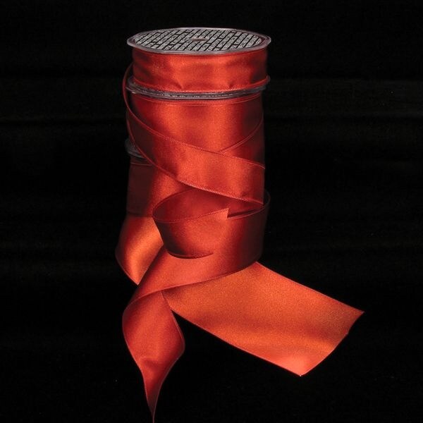 The Ribbon People Scarlet Red Double Face Wired Craft Ribbon 1.5" x 44 Yards