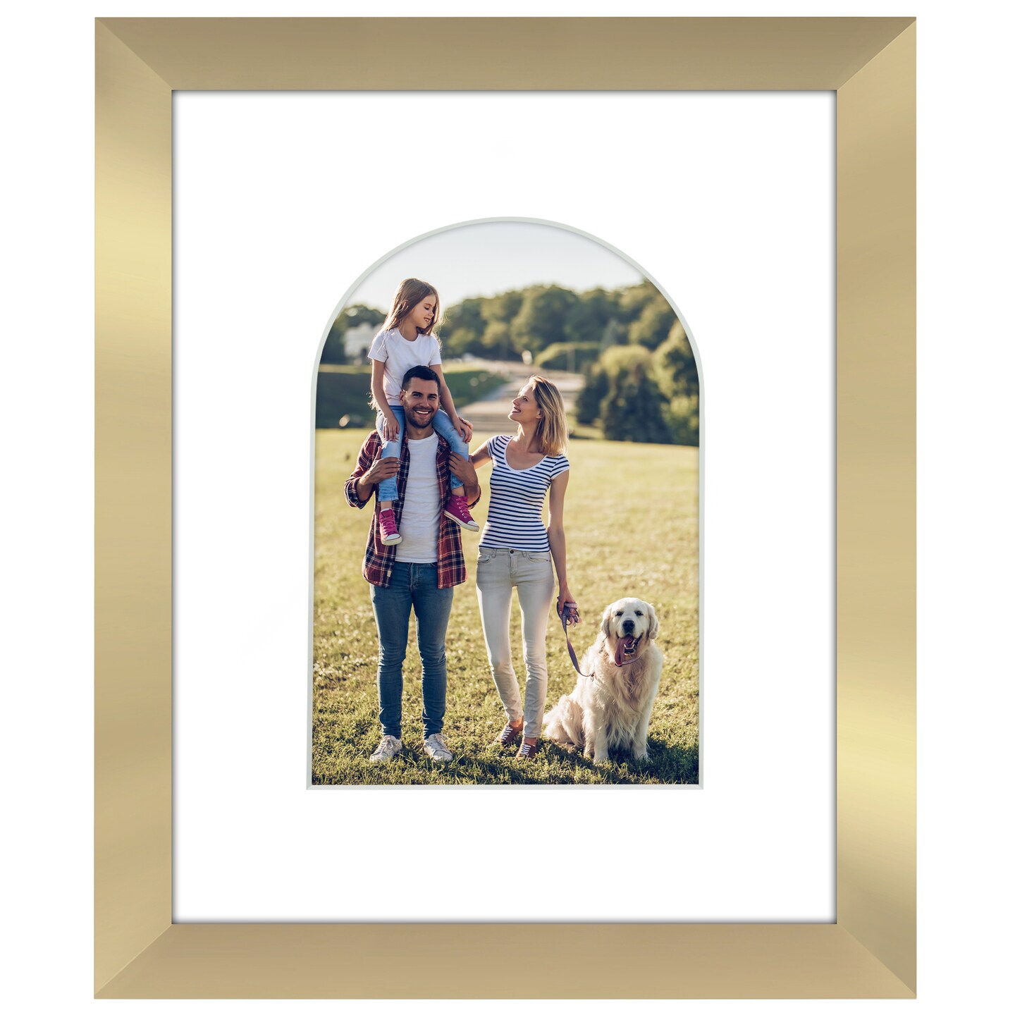 Americanflat Picture Frame with Arch-Shaped Mat - Ideal for Any Room, Living Rooms, Dorm Room