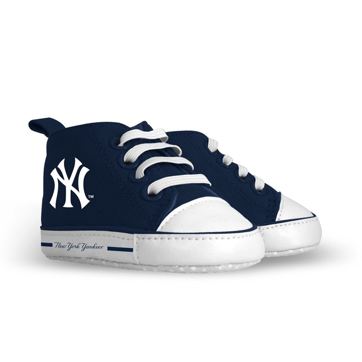 York Yankees Baby Shoes High Top Pre-Walkers Grippers Soft Fabric Unisex