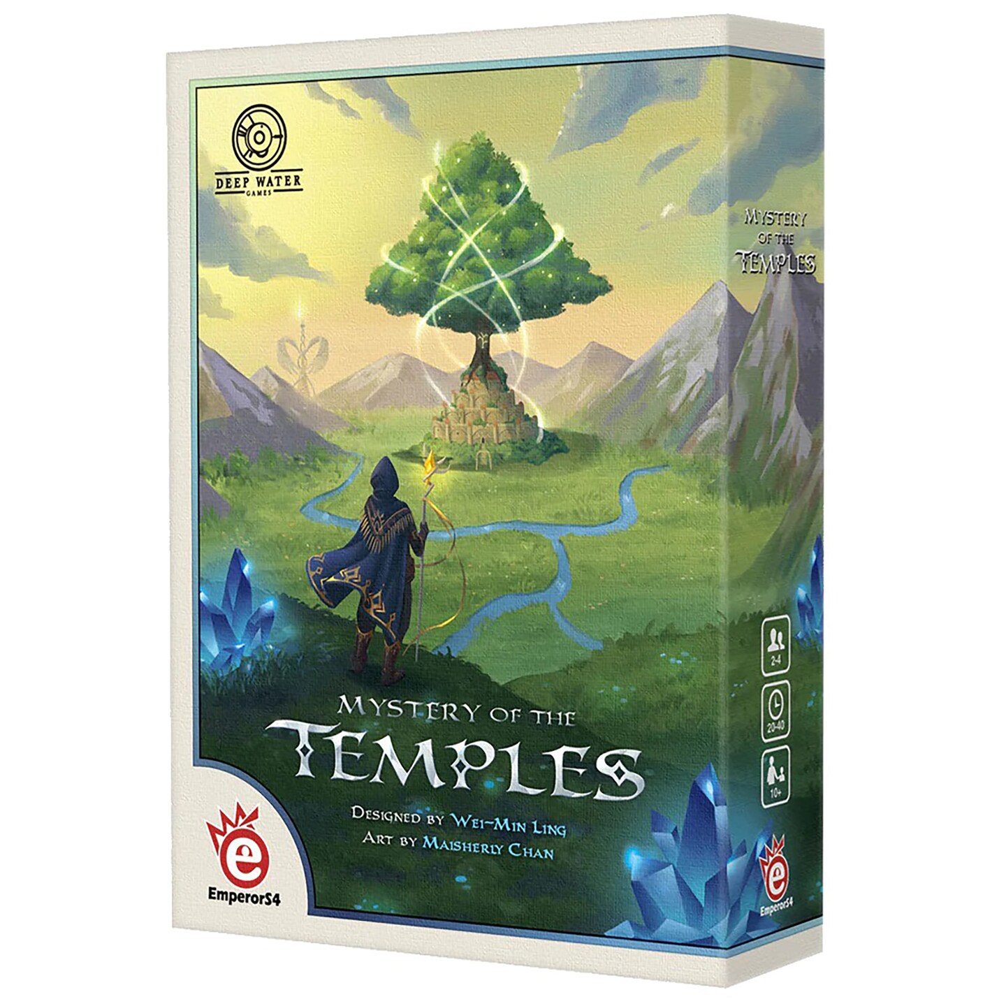 Mystery of the Temples - Curse Breaking Game, Deep Water Games, Ages 10+, 2-4 Players, 20-40 min