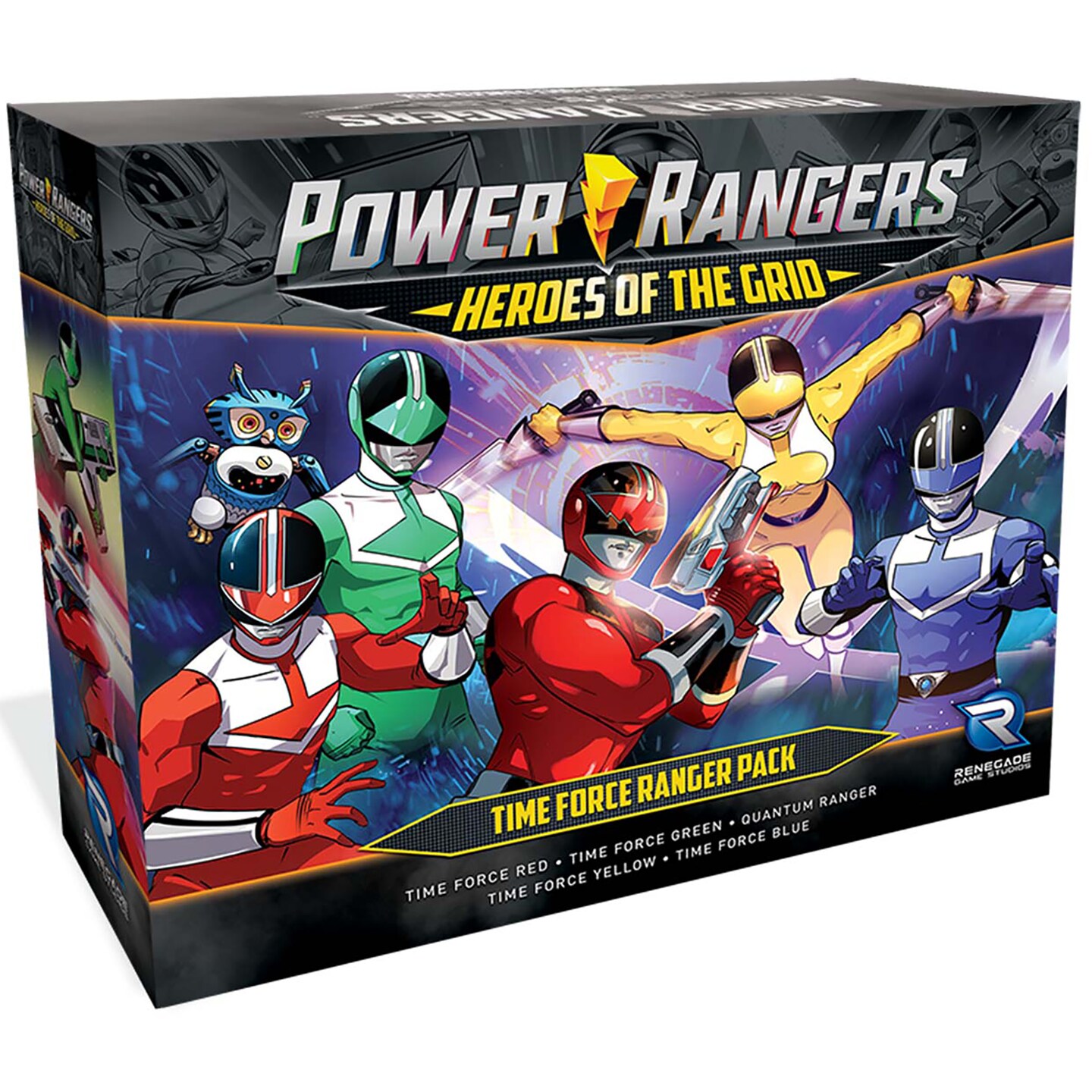 Power Rangers Heroes of the Grid: Time Force Ranger Pack - Expansion to Heroes of the Grid. 2-5 Players, Ages 14+, 45-60 Min Game Play