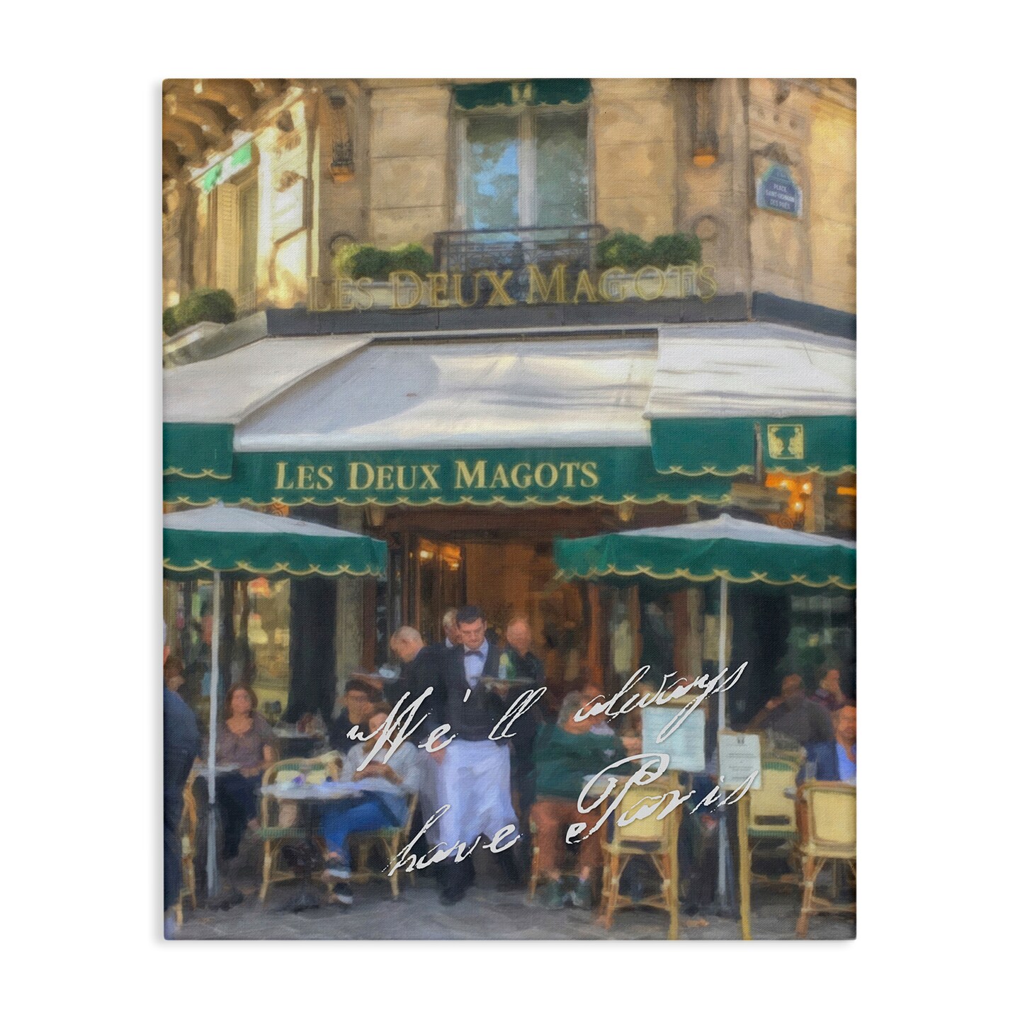 Stupell Industries Always Have Paris Bistro Canvas Wall Art Design by Graffi*tee Studios