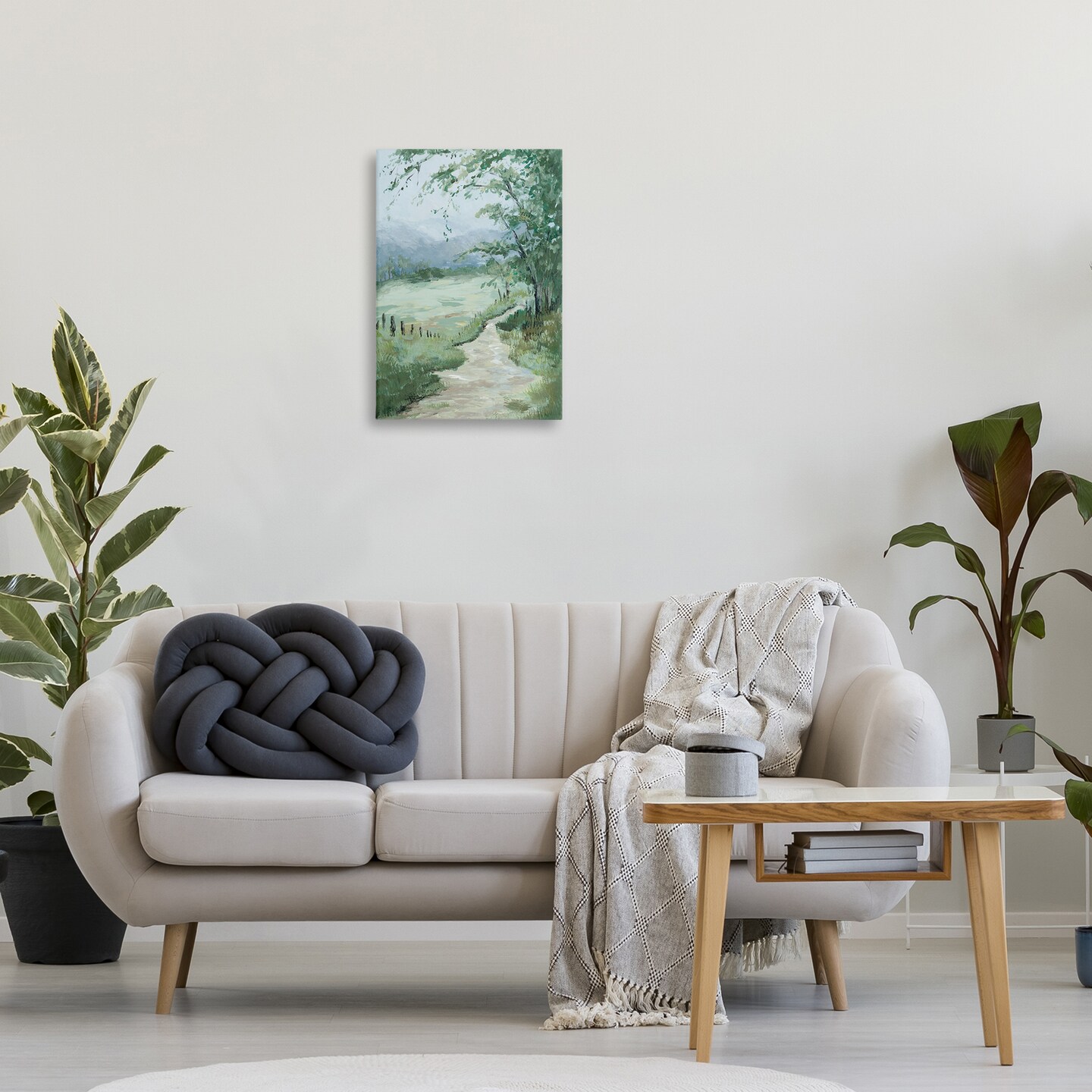 Stupell Industries Green Country Landscape Canvas Wall Art Design by Jacob Q