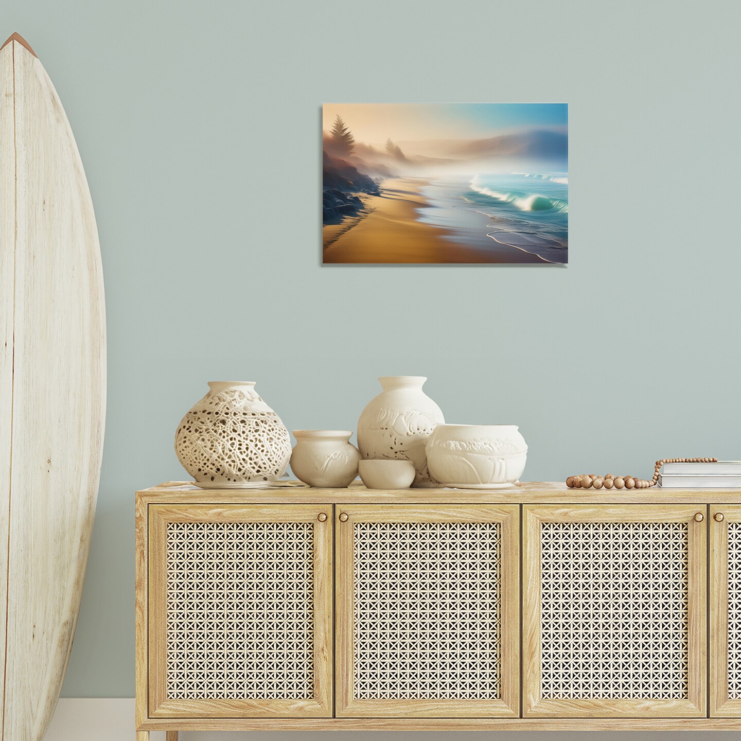 Stupell Industries Smooth Beach Tide Canvas Wall Art Design by Noah Bay