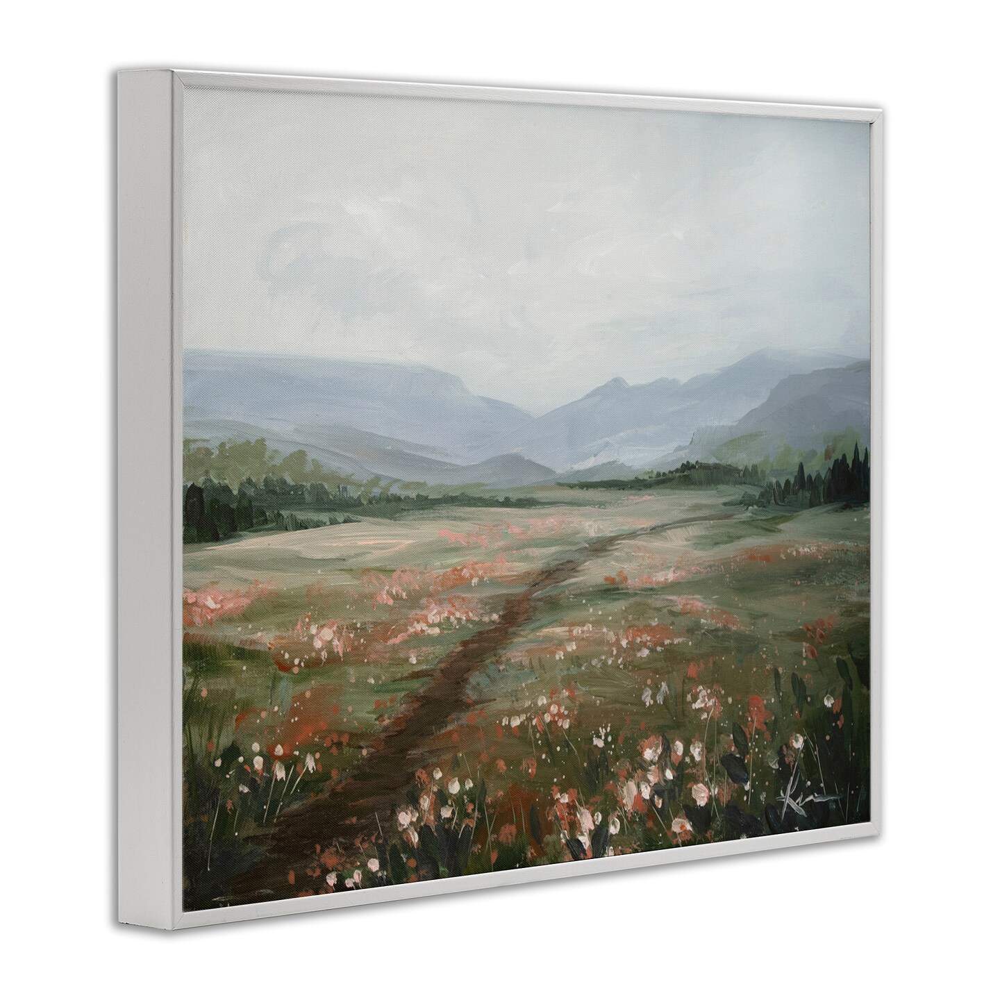 Stupell Industries Path Through Rolling Meadow Framed Giclee Wall Art Design by Lindsay Kivi Fine Art