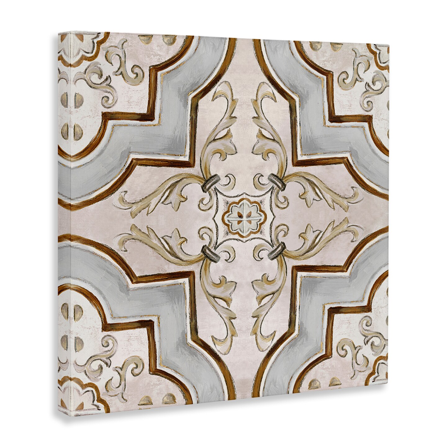 Stupell Industries Classic Symmetrical Tile Canvas Wall Art Design by Eli Jones