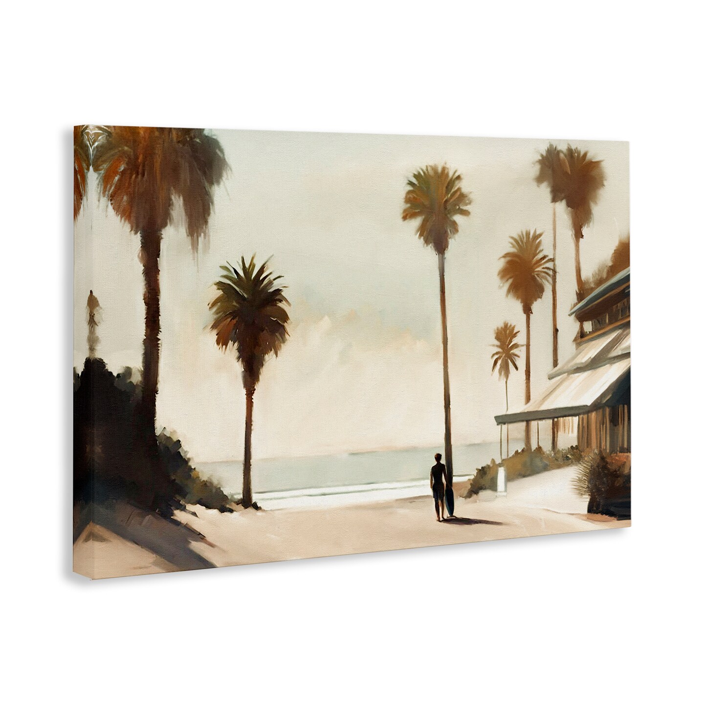 Stupell Industries Tropical Caf&#xE9; Del Mar Canvas Wall Art Design by Noah Bay