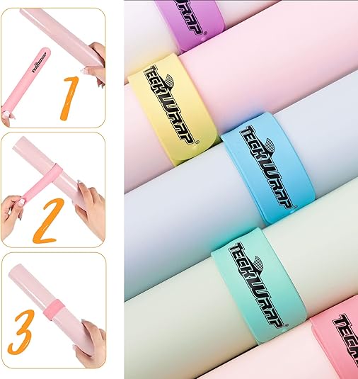 Vinyl Roll Holder Craft Vinyl Storage Organizer - Silicone Slap Bracelets For Kids 6 Pcs/Set Slap Bands Wristband for School Party Home Decor DIY Adhesive Vinyl HTV Iron-on Wallpaper