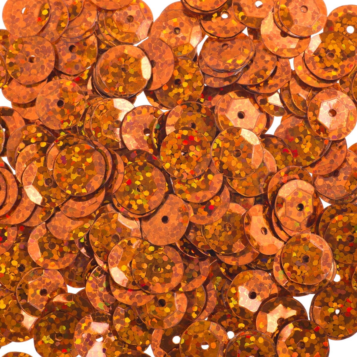 John Bead 10mm Flat Round Sequins Hologram, 450pcs