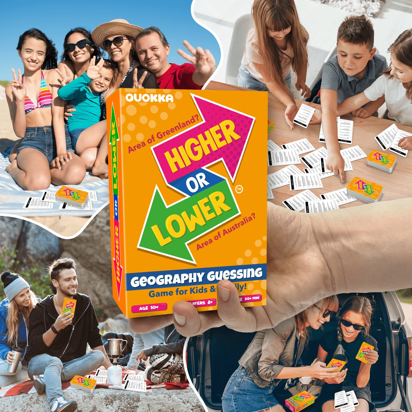 Higher or Lower Geography Family Board Game