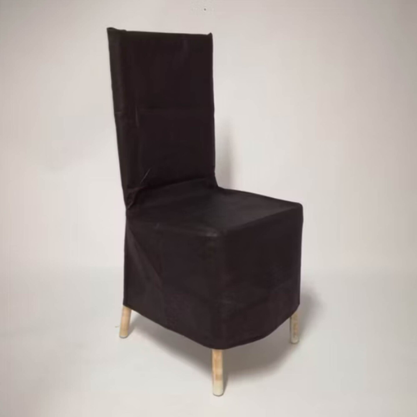 10 Piece Black Dust Cover Set for Chiavari Chairs Protective Polyester Chair Storage Sleeve
