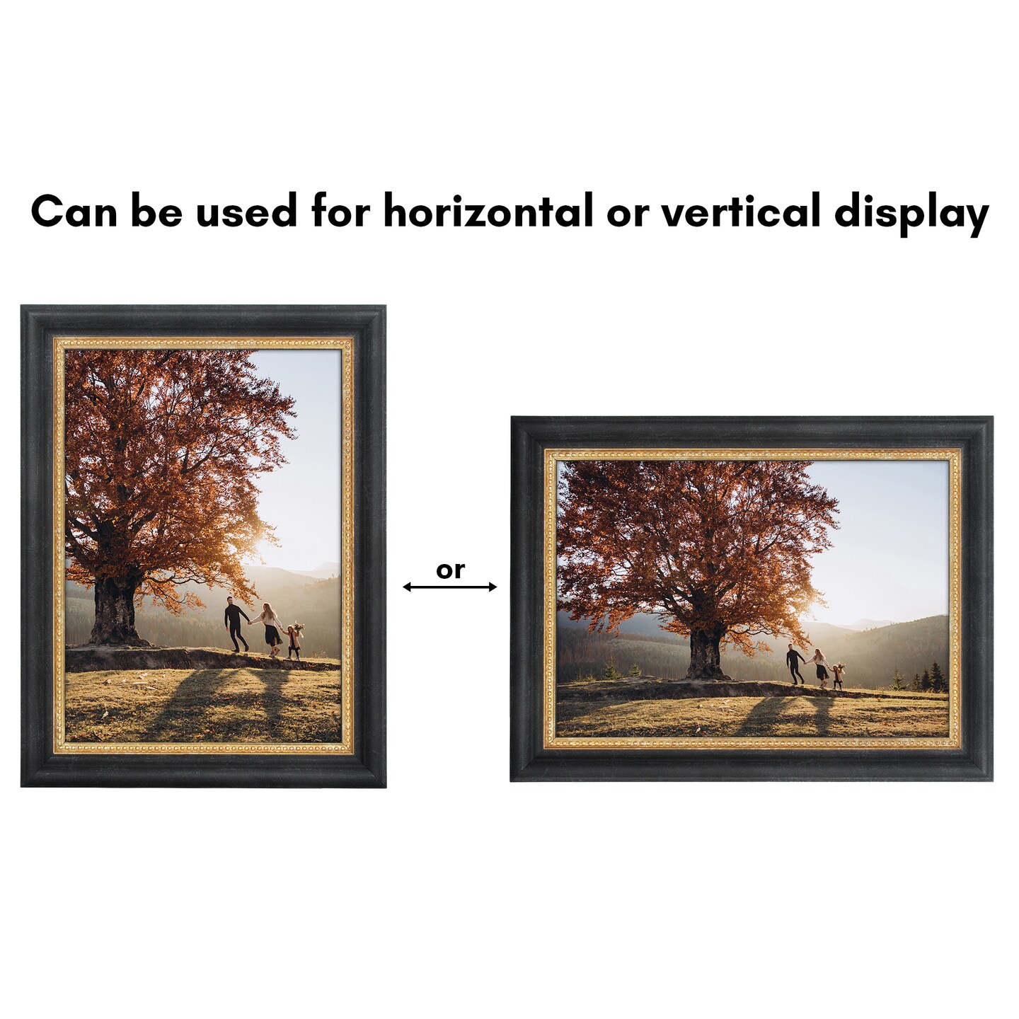 Americanflat Vintage Frames - Picture Frame with Beaded Accents - Antique Frames for Tabletop and Wall Display - Ornate Frame