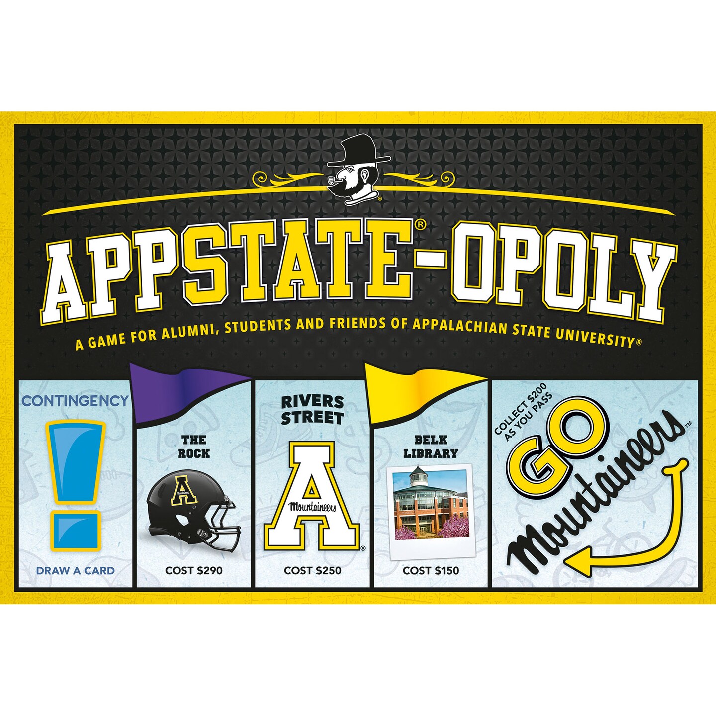 Late For The Sky: Appalachian State University App State-Opoly Monopoly Board Game