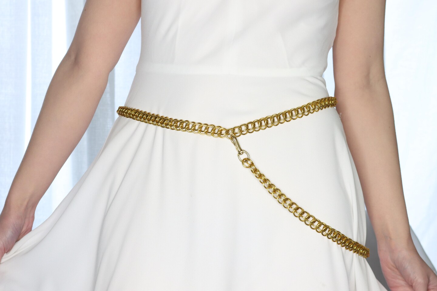 Gothic Chain Belt - Chainmail Waist Belt Handmade in Your Choice