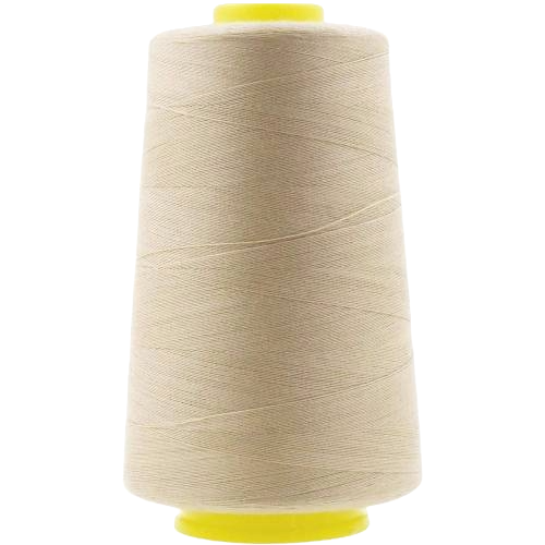 1 Pack of Beige Spools Sewing Thread All Purpose 6000 Yard 100% Spun Polyester