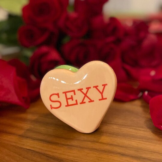 Ceramic Inseparable Heart Shaped Salt & Pepper Shaker (1 piece), Home Décor, Gift for Her, Kitchen Décor, Valentine’s Day Décor