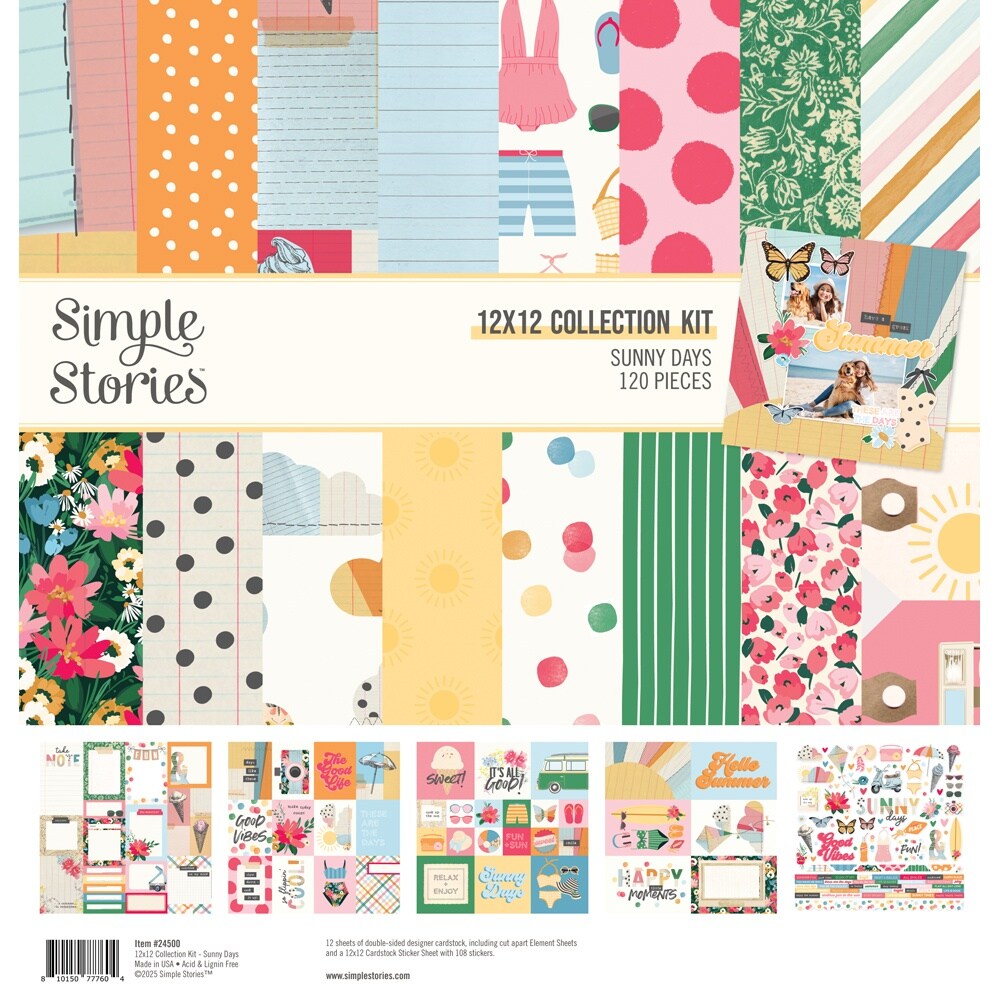 Simple Stories Collection Kit 12&#x22;X12-Sunny Days