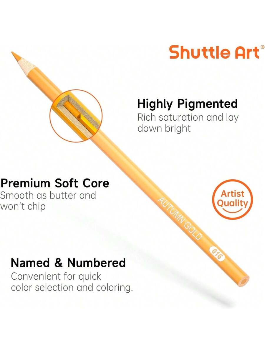 Art 80 Colored Pencils, Soft Core Color Pencil Set for Adult Coloring