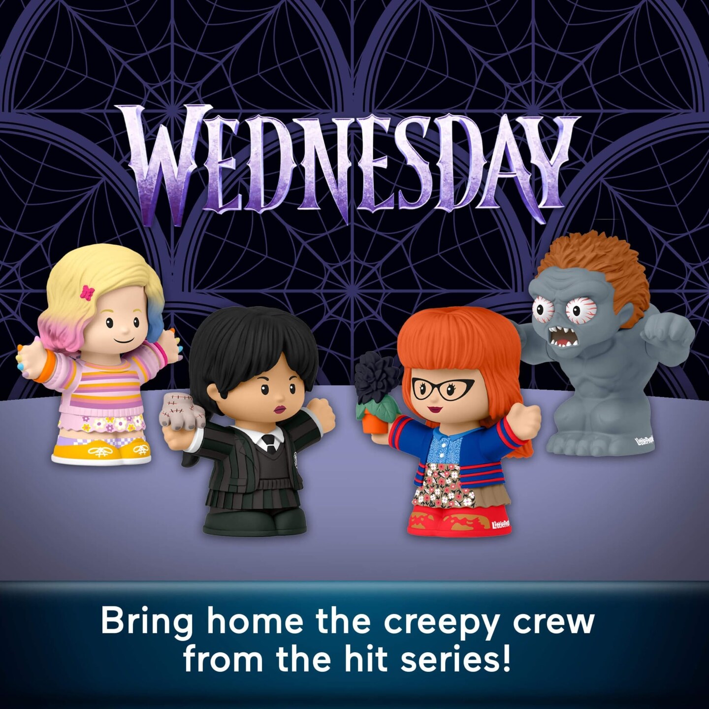 Little People Collector Wednesday TV Series Special Edition Set, 4 Figures in Display Package