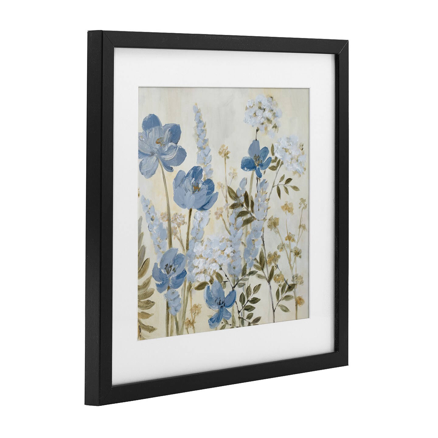 Stupell Industries Peace In The Blue Garden Framed Print Under Glass, design by Lanie Loreth