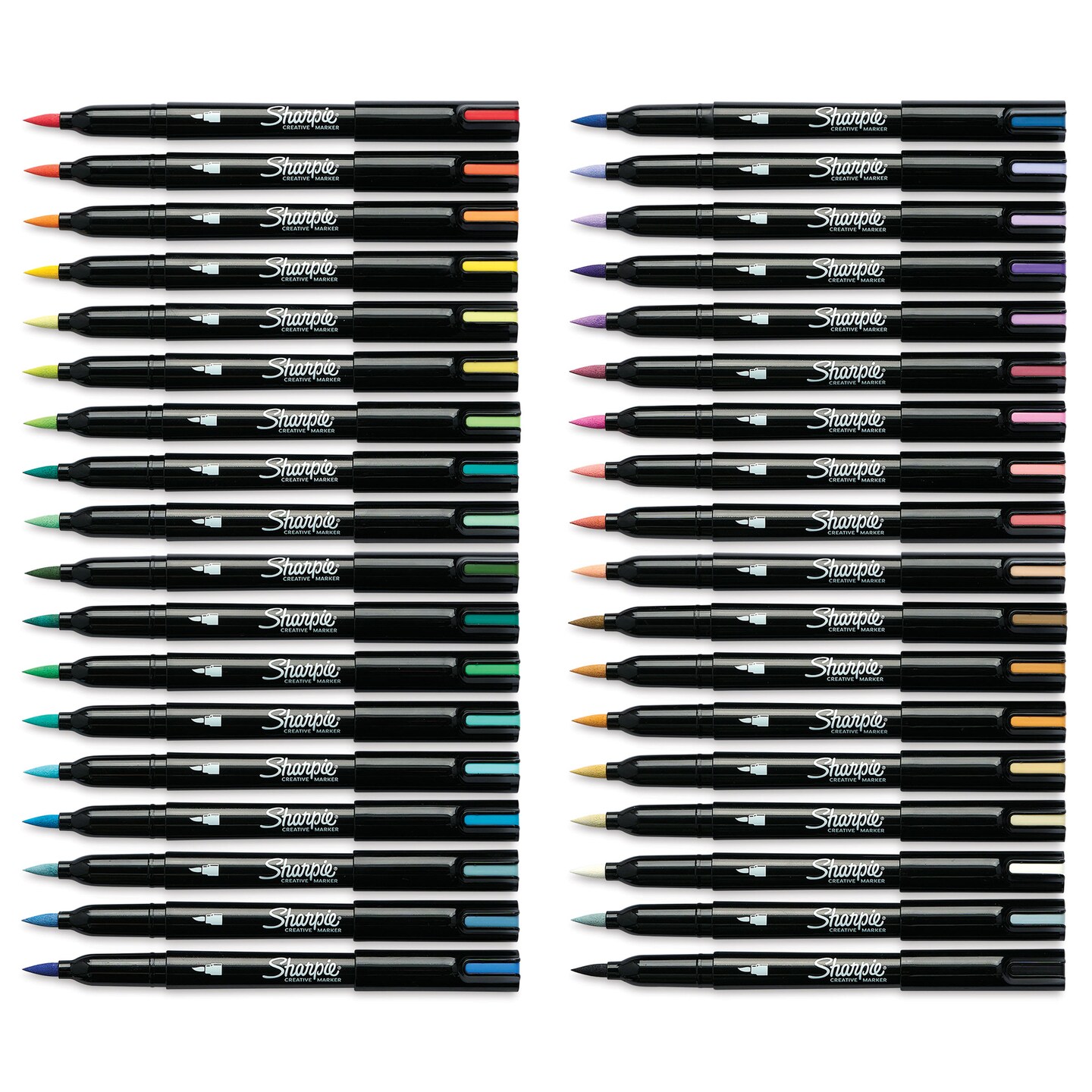 Sharpie Creative Acrylic Markers - Set of 36, Assorted, Brush Tip